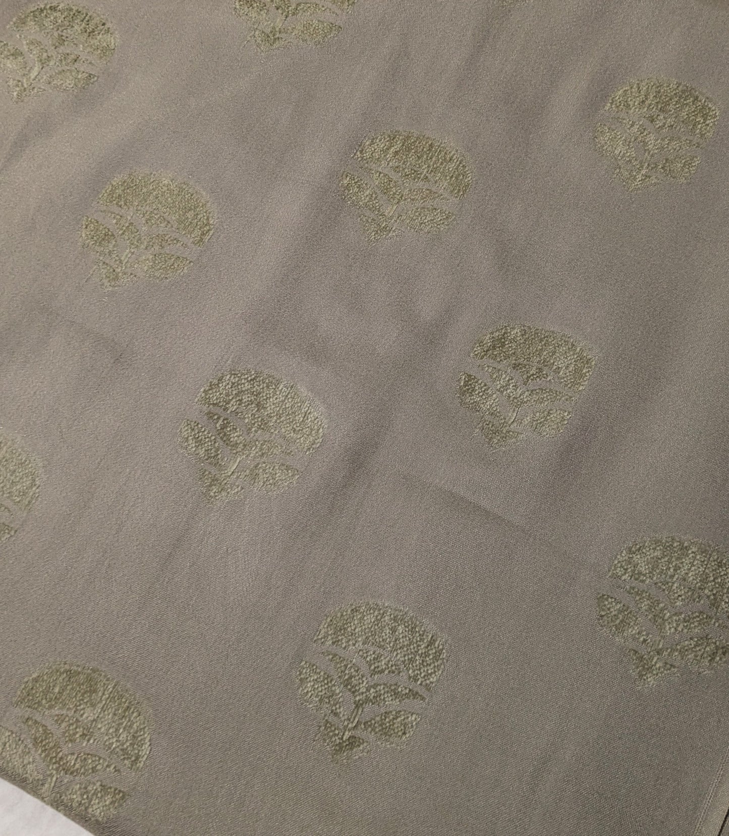 MARINA VELVET MOTIF (EMBOSSED DESIGN) 3PC WITH AMAZING QUALITY VELVET BROSHA SHAWL (SAND SKIN COLOR)