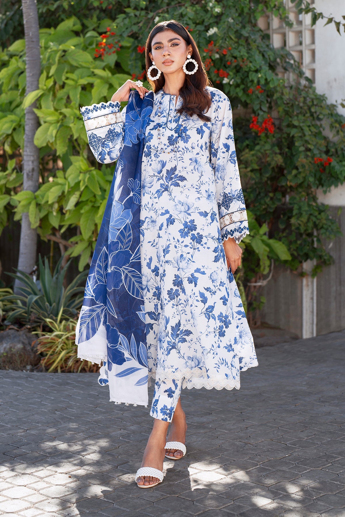 3PC BAROQUE DIGITAL PRINT BANA DORA 3PC LAWN LUXURIOUS COLLECTION (BQ00D7)