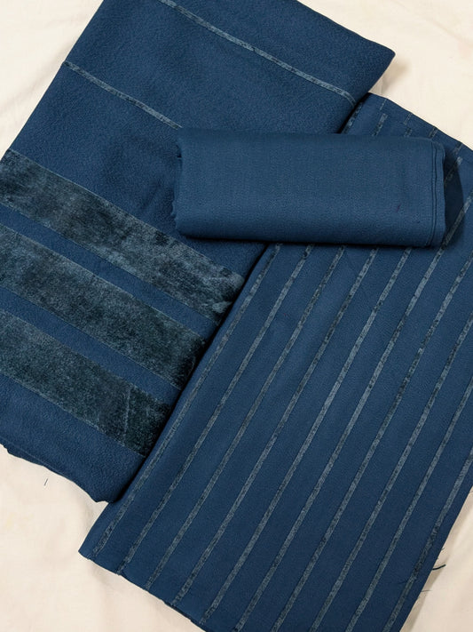 ALPINE VELVET MARINA MOST DEMANDING WINTER COLLECTION ZINC BLUE COLOR