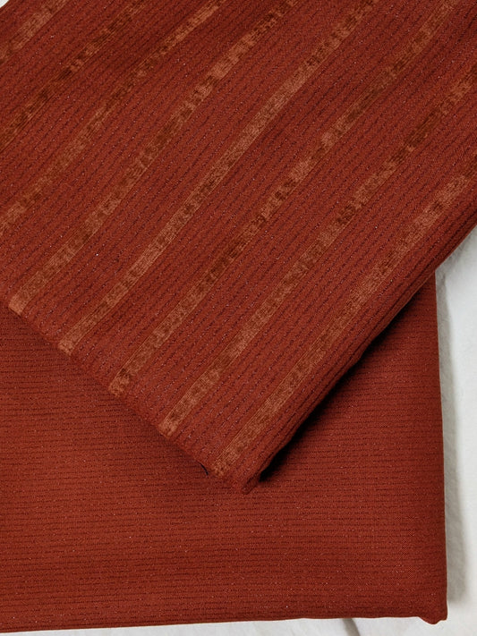 2PC ALPINE MOON LITE VELVET MARINA MOST DEMANDING WINTER COLLECTION ( RUST )