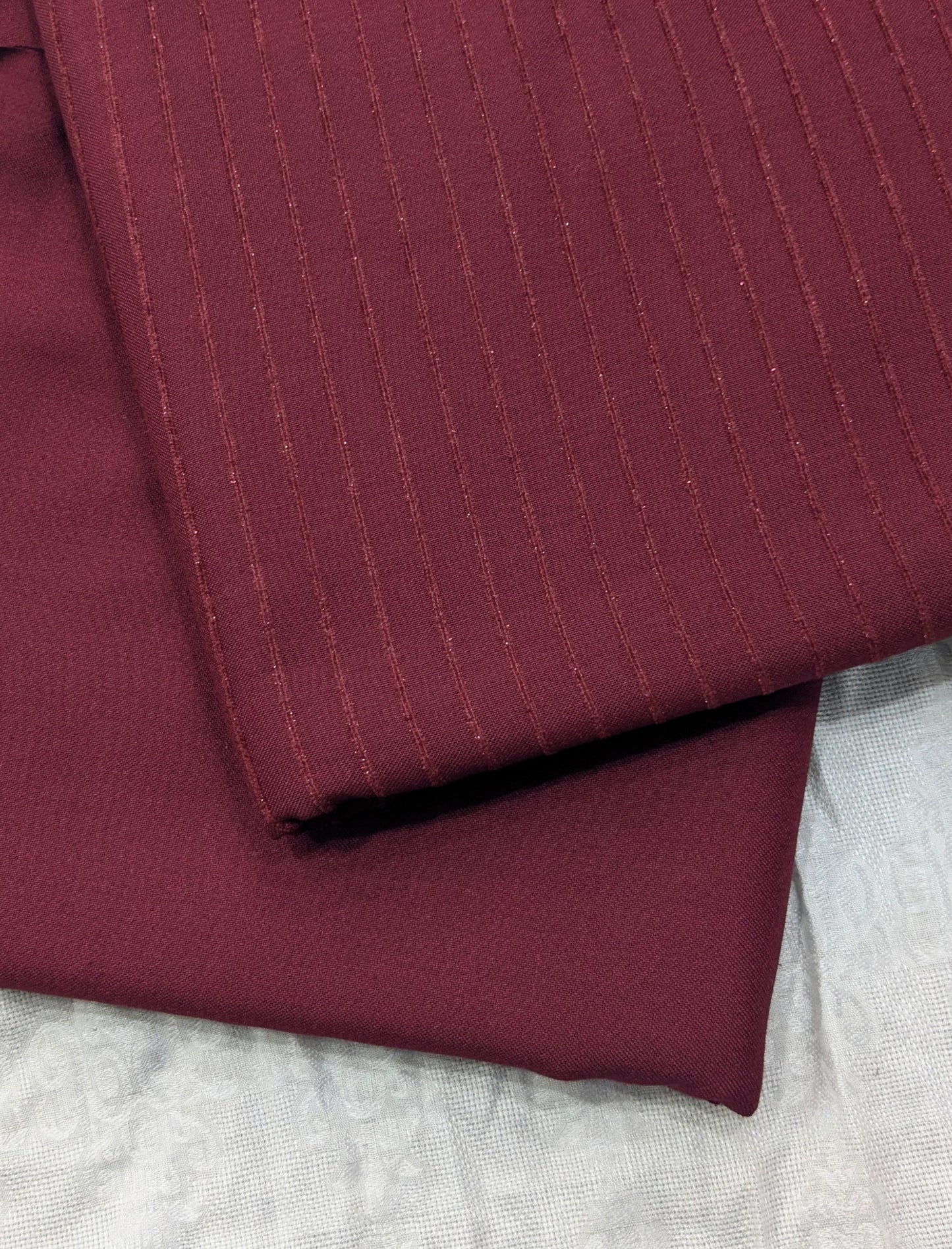 2PC DORYA VELVET MARINA MOST DEMANDING WINTER COLLECTION (MAHROON COLOR)