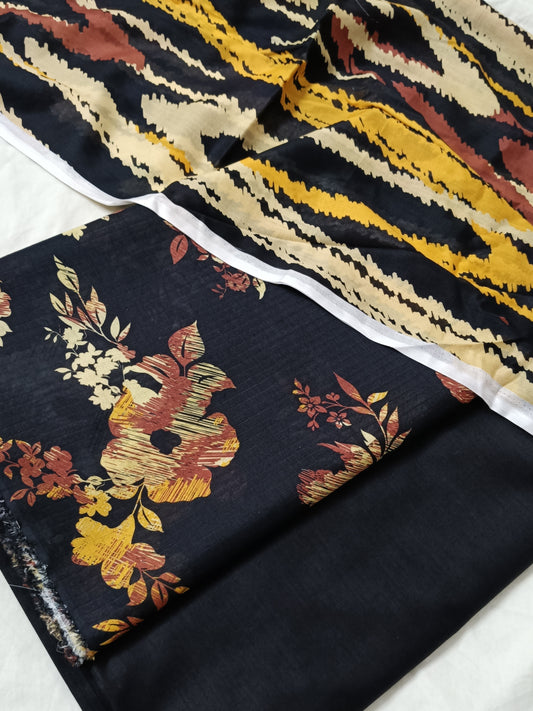 3PC NISHAT DIGITAL PRINT BANA DORA LAWN COLLECTION (NS00D5)