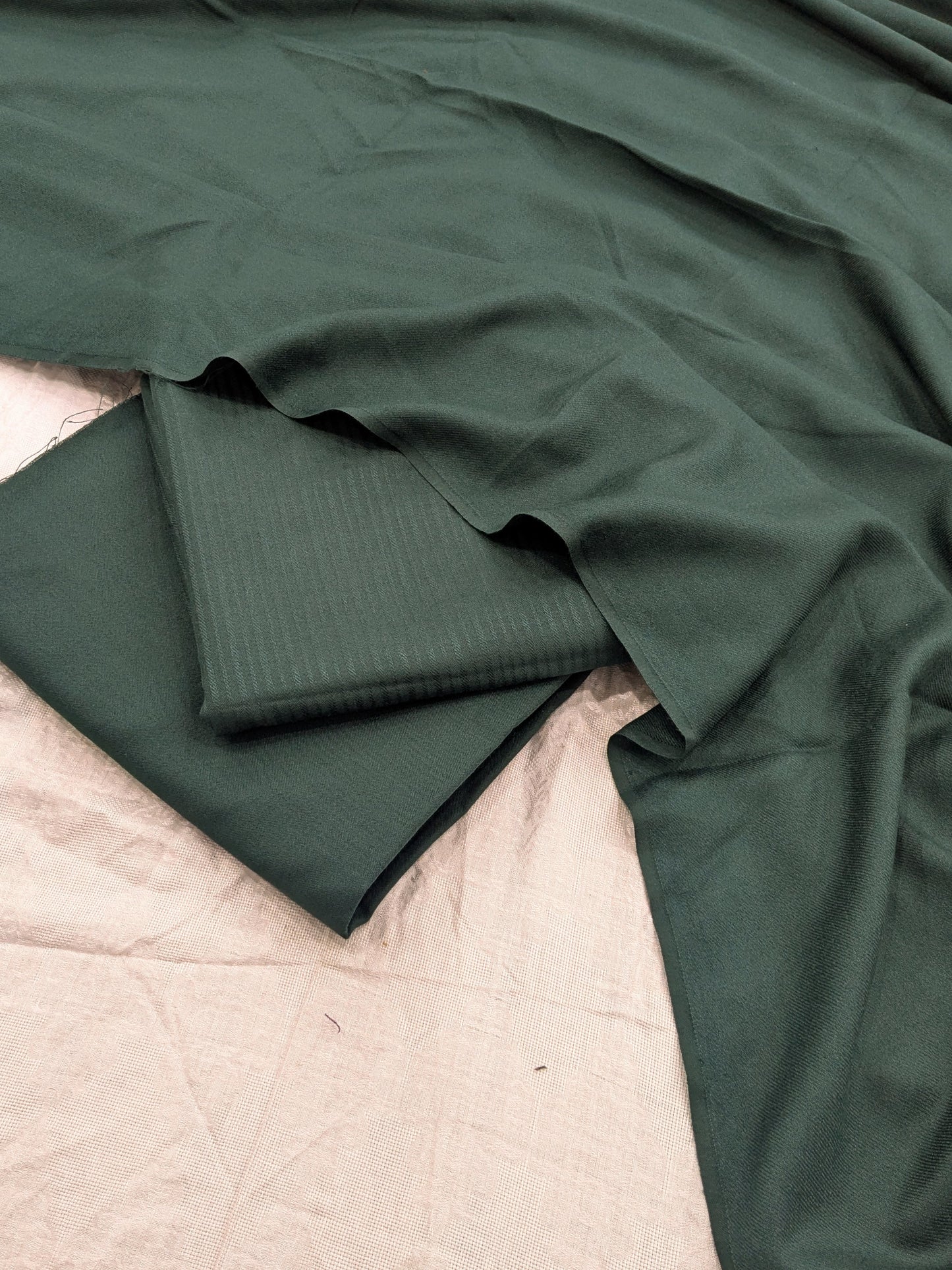 3PC PASHMINA WOOL STUFF MOST TRENDING WINTER SOLID COLLECTION (BOTTLE GREEN)