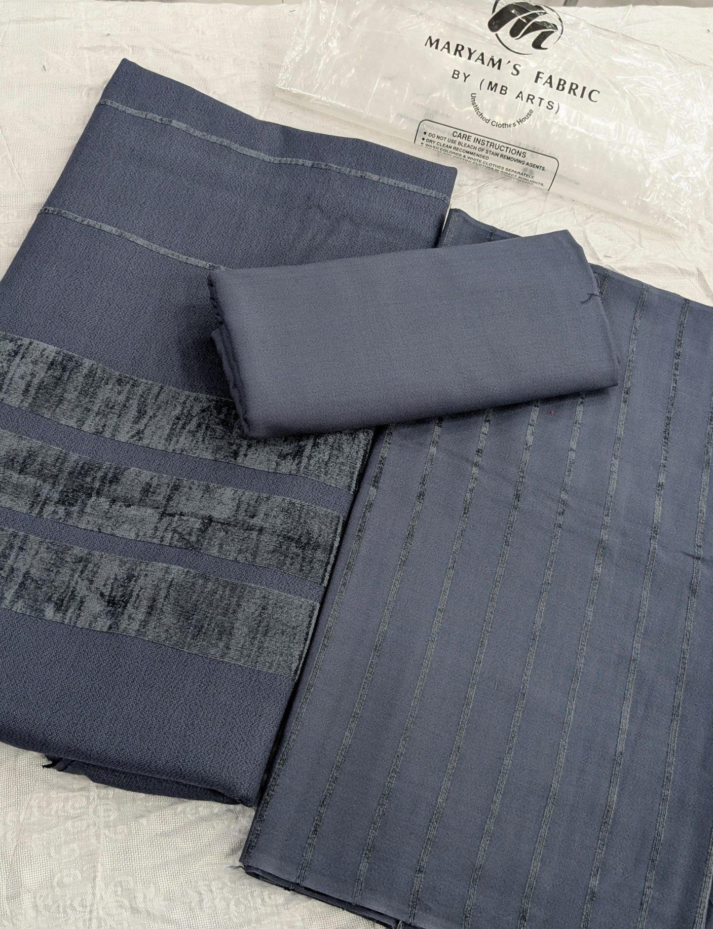 3PC ALPINE VELVET MARINA MOST DEMANDING WINTER COLLECTION (METAL GRAY COLOR)