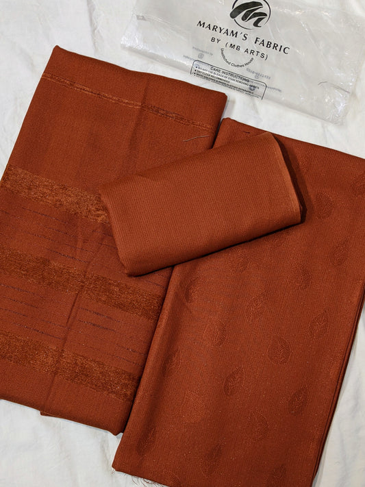 MOON LITE MARINA 3PC MOST DEMANDING WINTER COLLECTION 2025                            (RUST COLOR)