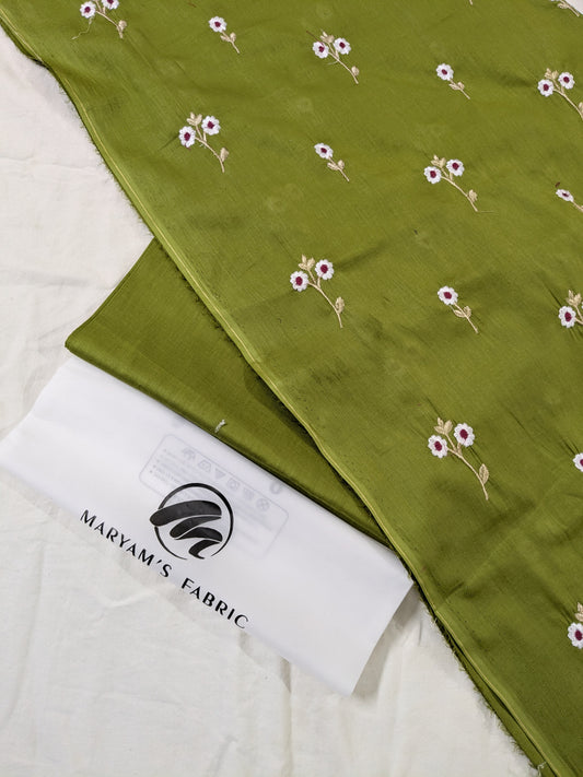 2PC LAWN BAREZE EMBROIDERY MOTIF SUMMER MOST DEMANDING COLLECTION (TRND00DW)