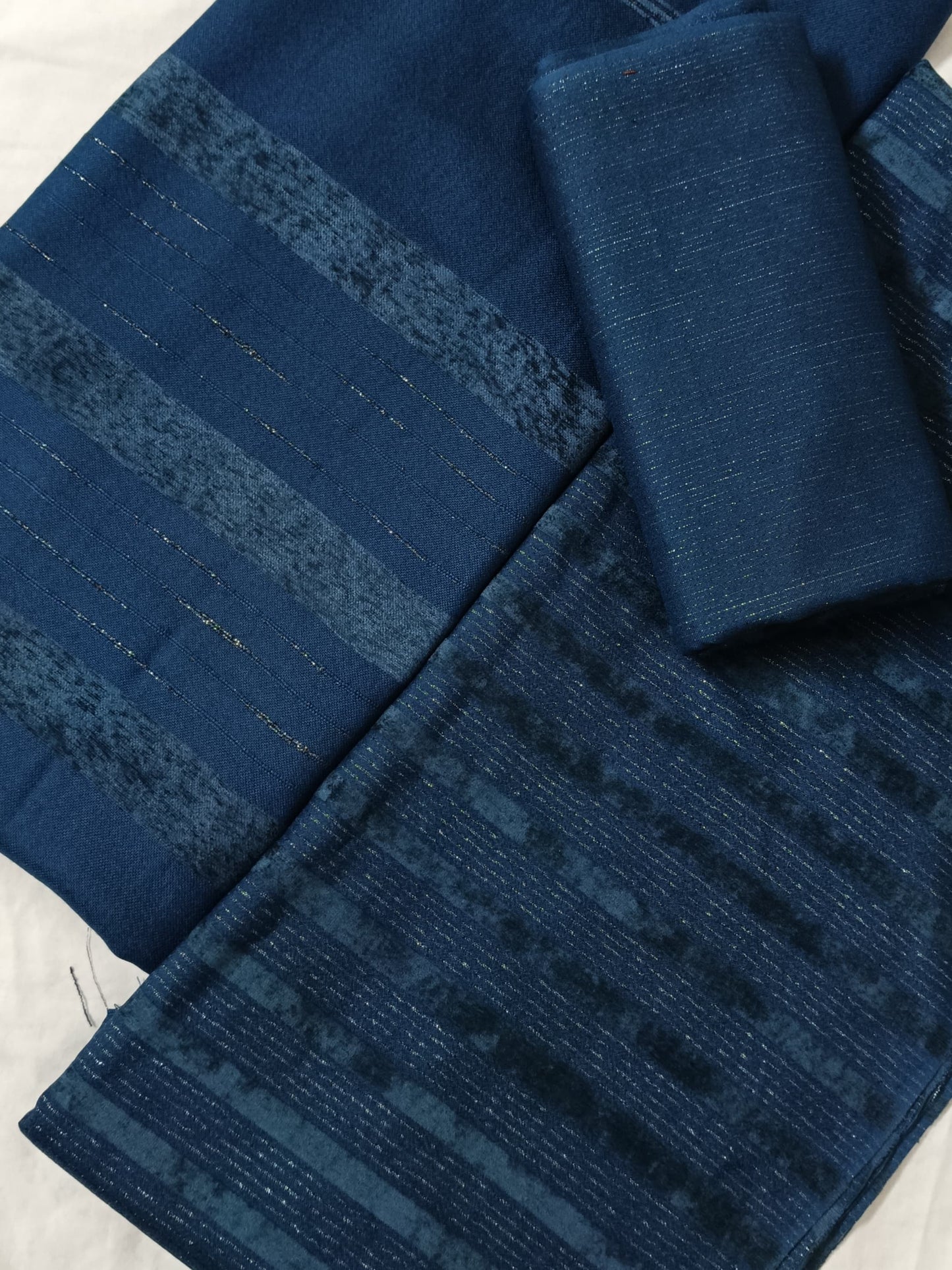 ALPINE ZARI VELVET DHANK MARINA 3PC MOST DEMANDING WINTER COLLECTION 2025 PIA ZINC COLOR(AVDZ00ZNC)