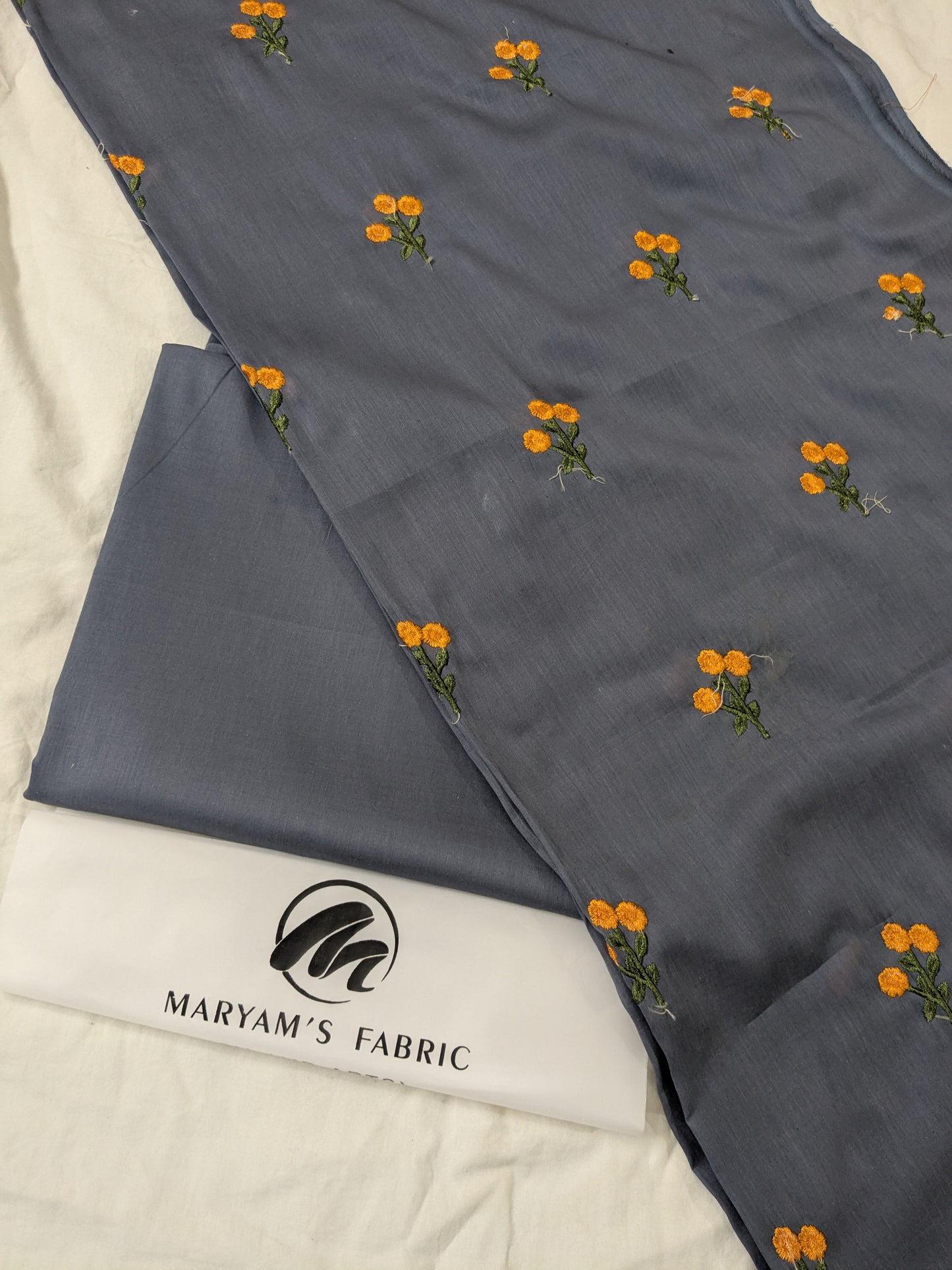 2PC LAWN BAREZE EMBROIDERY MOTIF SUMMER MOST DEMANDING COLLECTION (3DOT000GRY)