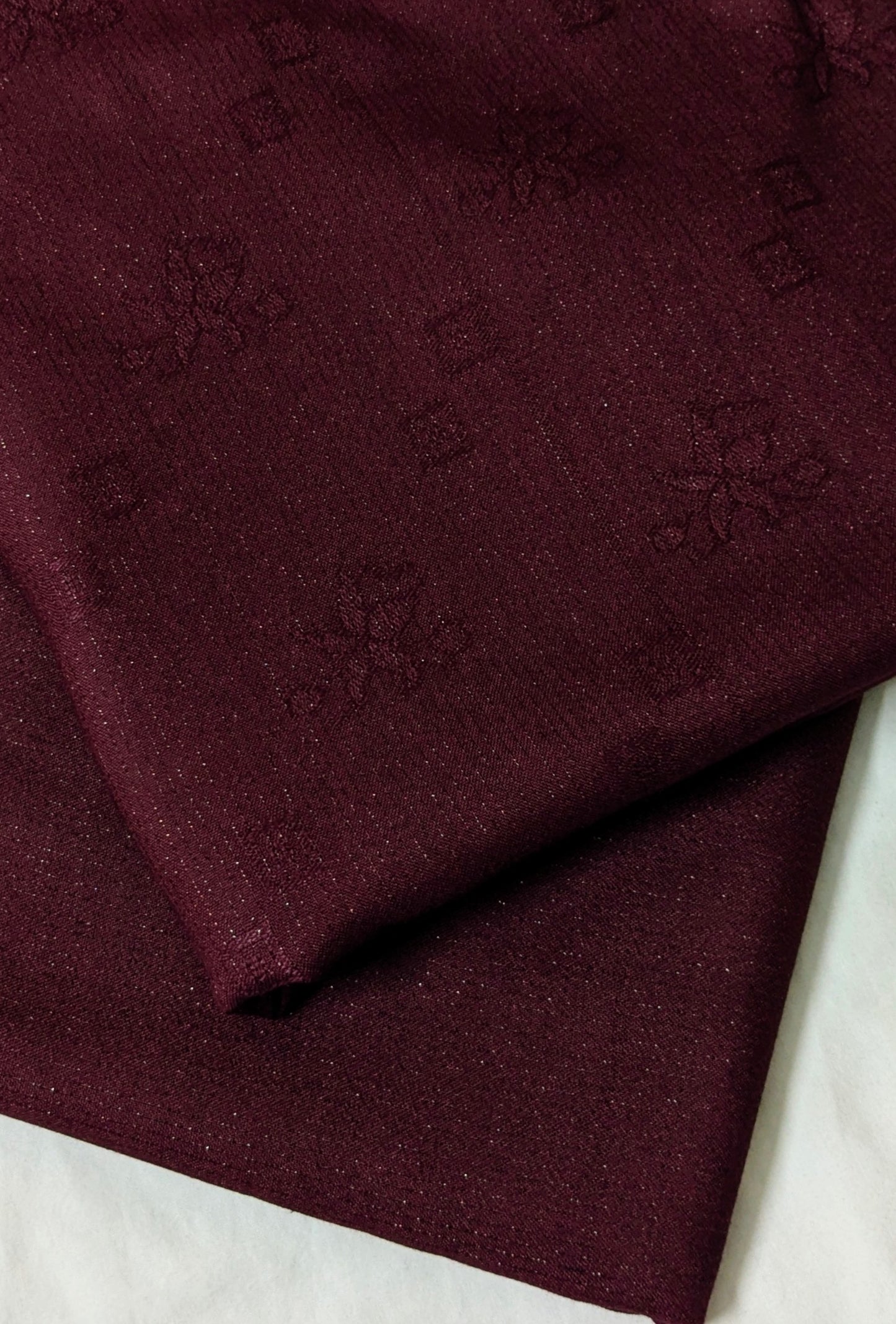 2PC ZARI LINE MOON LITE MARINA WINTER PREMIUM COLLECTION (DARK MAHROON)