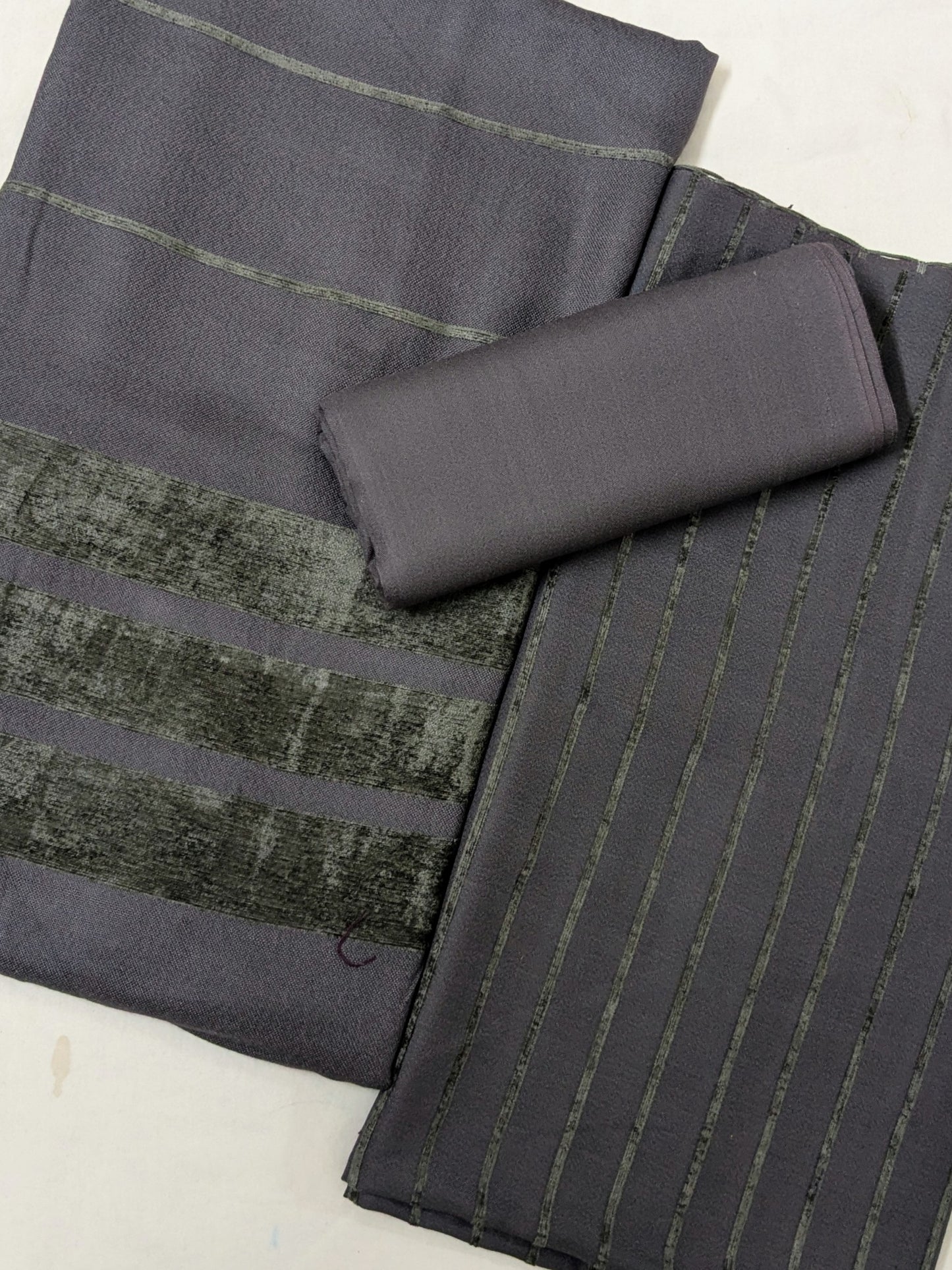 3PC ALPINE VELVET MARINA MOST DEMANDING WINTER COLLECTION (METAL GRAY COLOR)