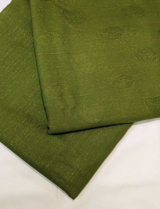 2PC ZARI LINE MOON LITE MARINA WINTER PREMIUM COLLECTION NEW DESIGN (PARROT GREEN)