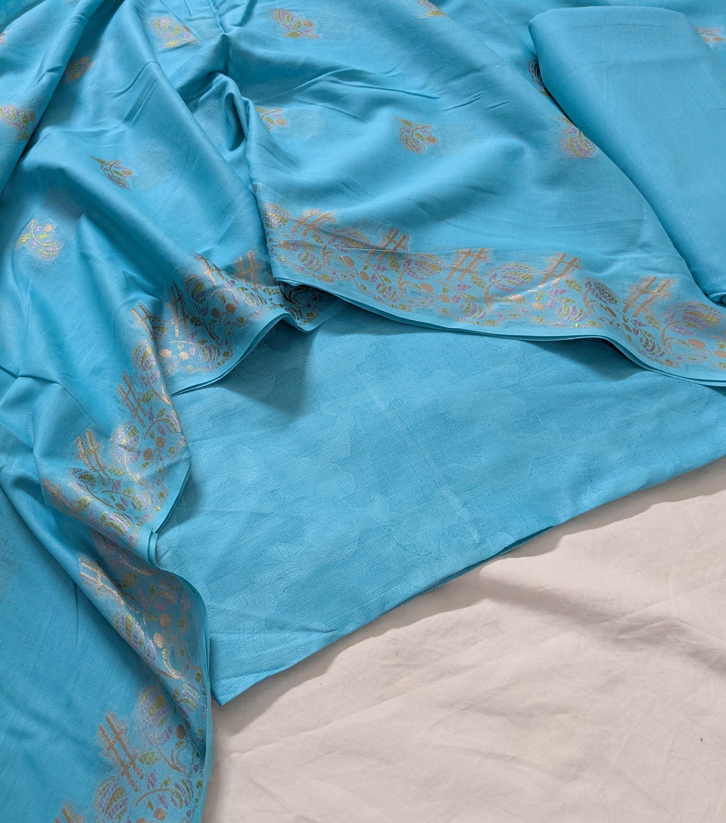 3PC LAWN JAQUARD BROSHA PREMIUM QUALITY SUMMER COLLECTION (JQ00SKB)