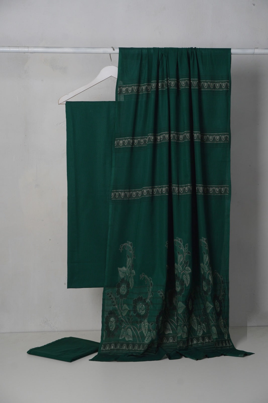 3PC BANA DORA LAWN WITH NEW BANARSI JAQUARD PREMIUM QUALITY DUPATA (3BN00GR)