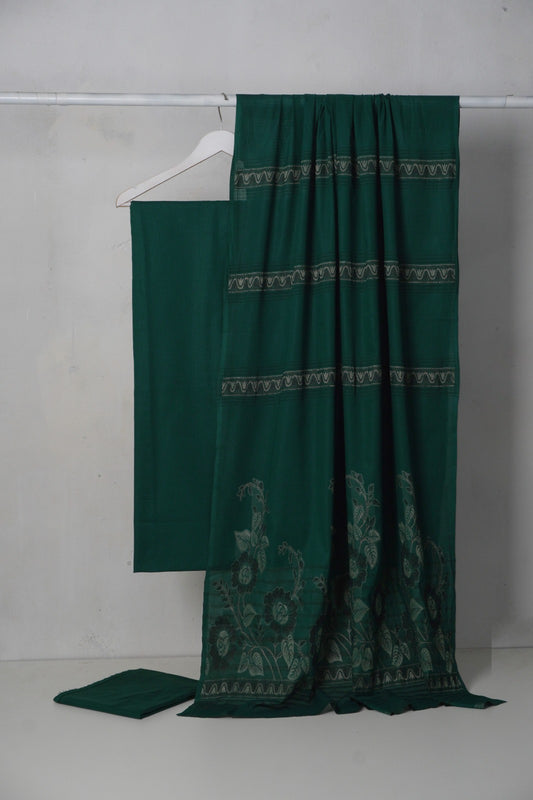 3PC BANA DORA LAWN WITH NEW BANARSI JAQUARD PREMIUM QUALITY DUPATA (3BN00GR)